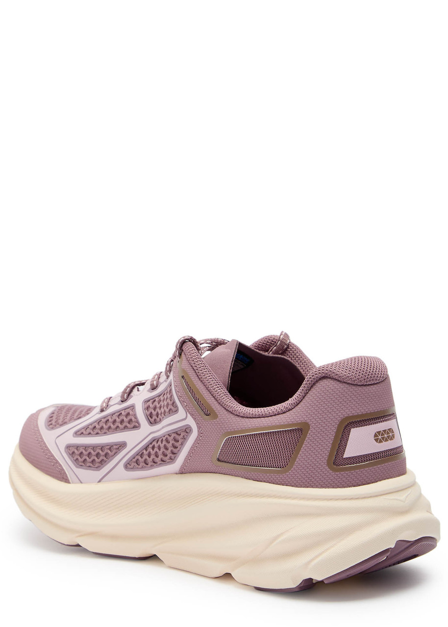 Hoka Clifton One9 Panelled Mesh Sneakers In Purple