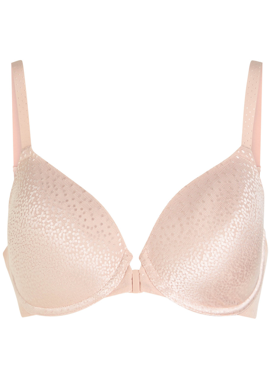 Wacoal Back Appeal Embroidered Underwired Bra In Pink