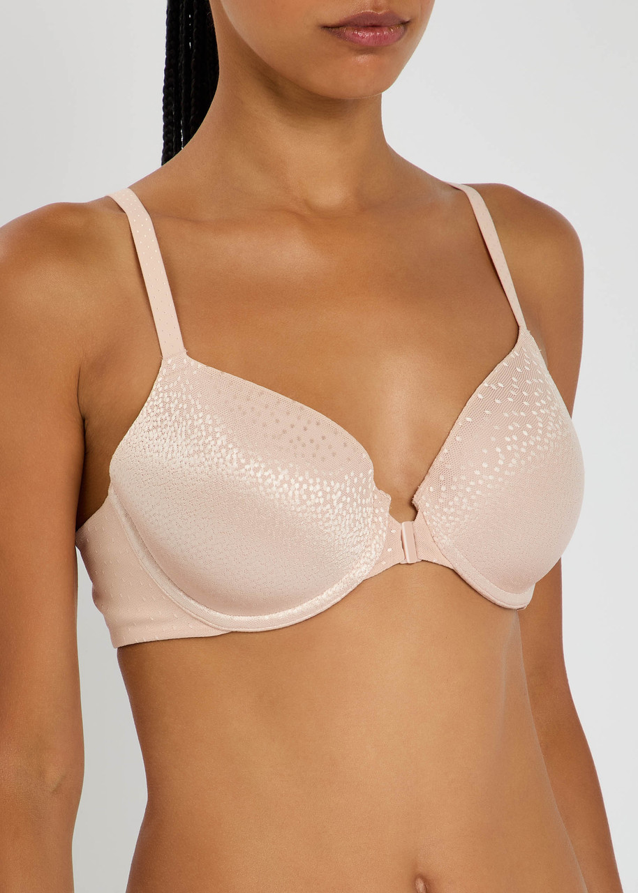 Wacoal Back Appeal Embroidered Underwired Bra In Pink