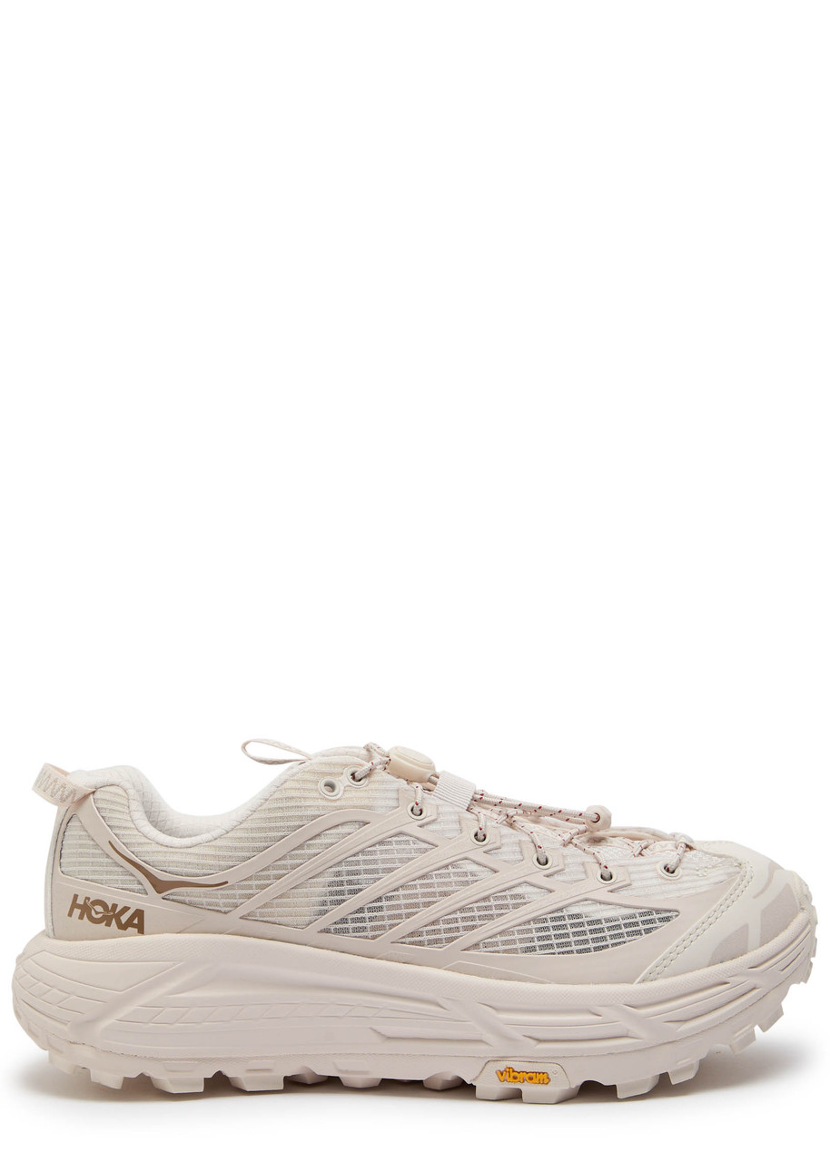 Hoka Mafate Three2 Grid Mesh Sneakers In Pink