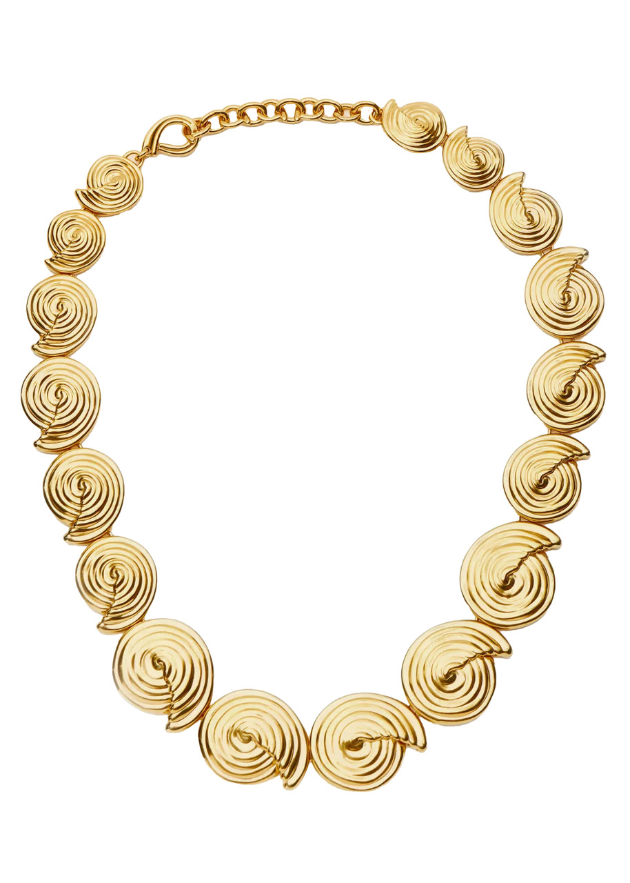 Missoma Spiral Statement Chain Necklace - Gold - One Size