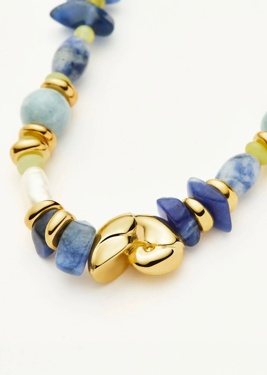  Missoma Shell Statement Multi Beaded Bracelet - Multicoloured - S 