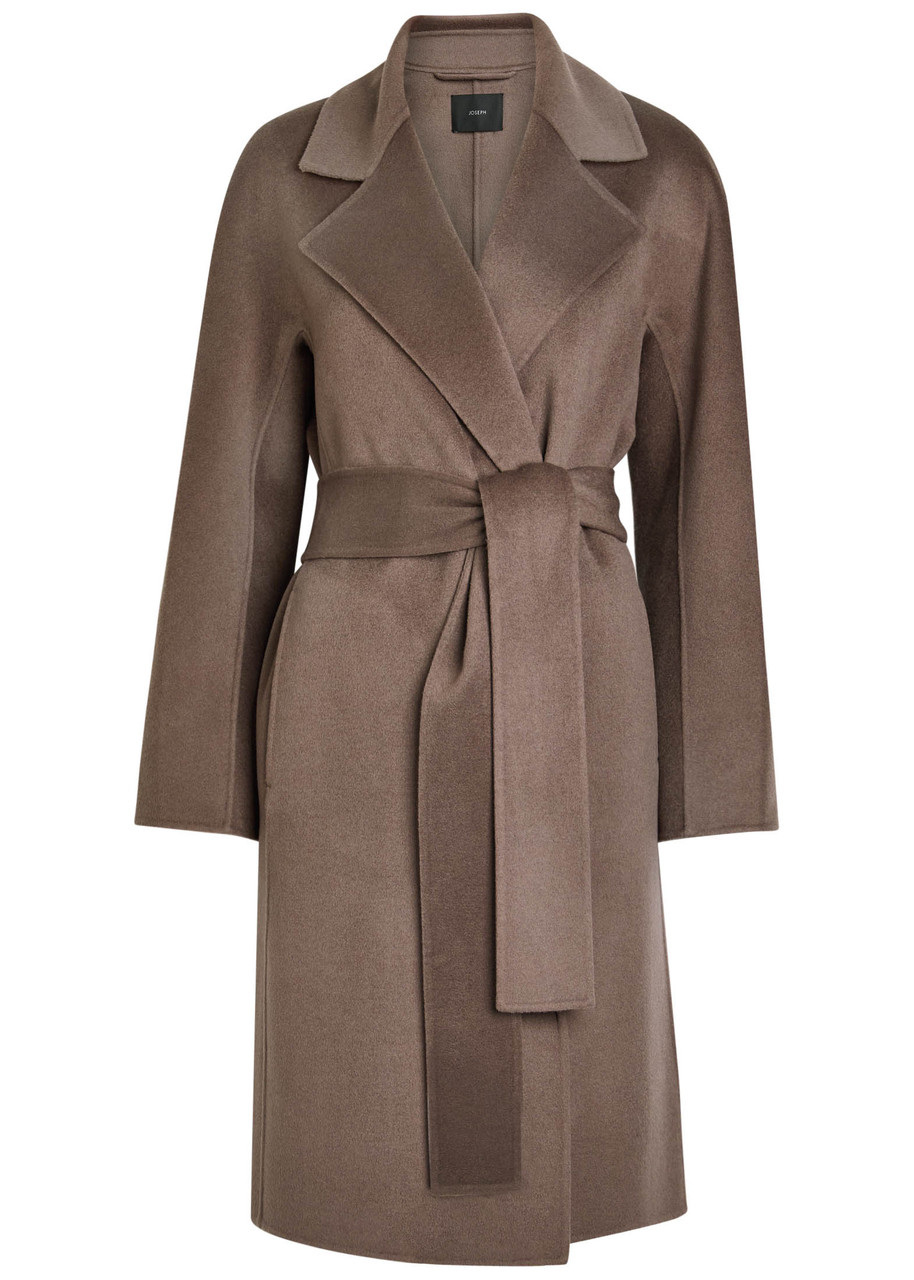 Joseph Costa Wool and Cashmere-blend Trench Coat - Brown Light - 32 (UK4 / Xxs)