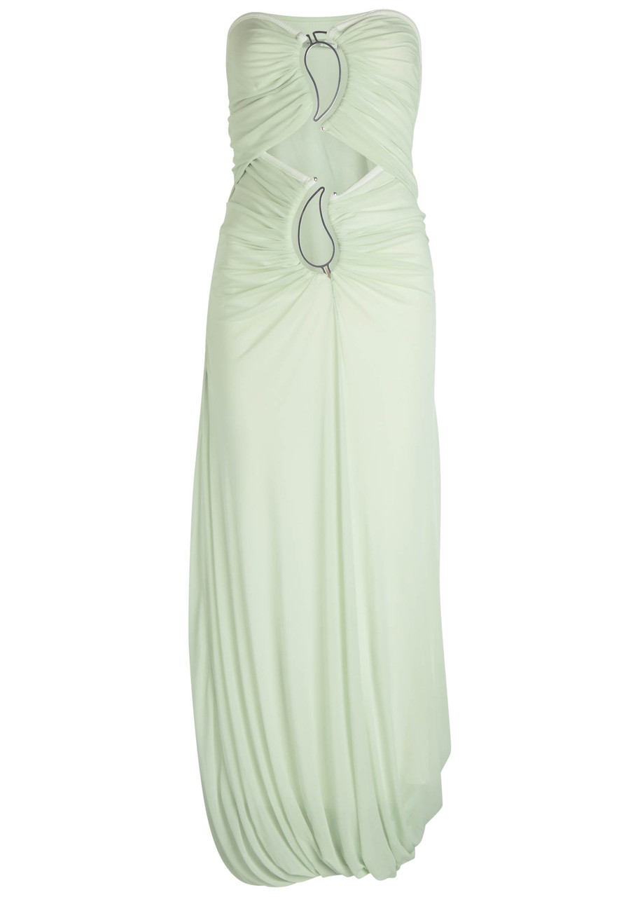 Christopher Esber Cut-out Mesh Gown In White