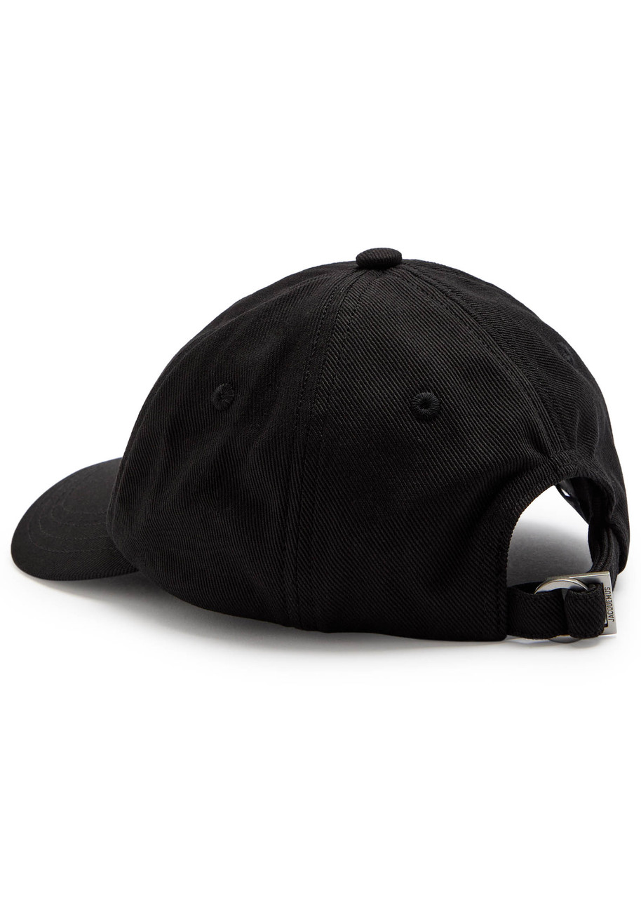 Jacquemus La Casquette Gadjo Cotton Cap In Black