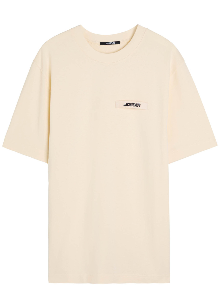 Jacquemus Le T-shirt Gros Grain Cotton T-shirt In Neutral