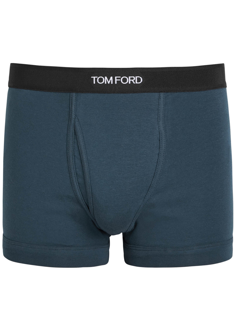 Tom Ford Stretch-cotton Boxer Briefs - Navy - Xxl