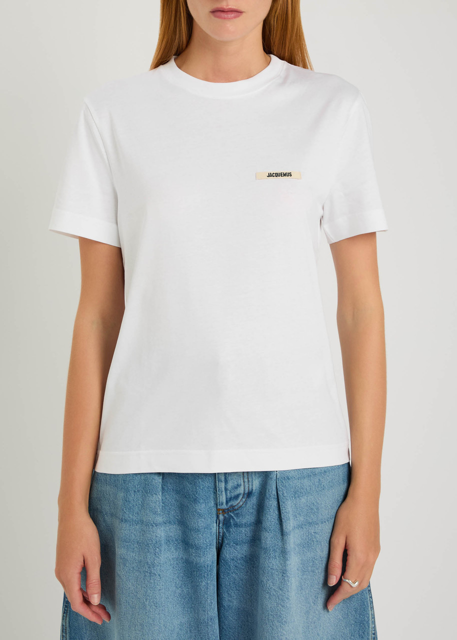Jacquemus Relaxed-fit Cotton T-shirt With Subtle Logo In White