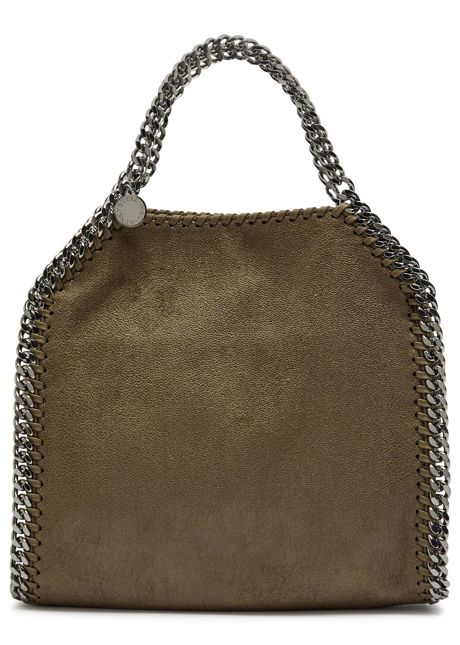 Stella Mccartney Chain Strap Soft Structure Shoulder Bag In Green