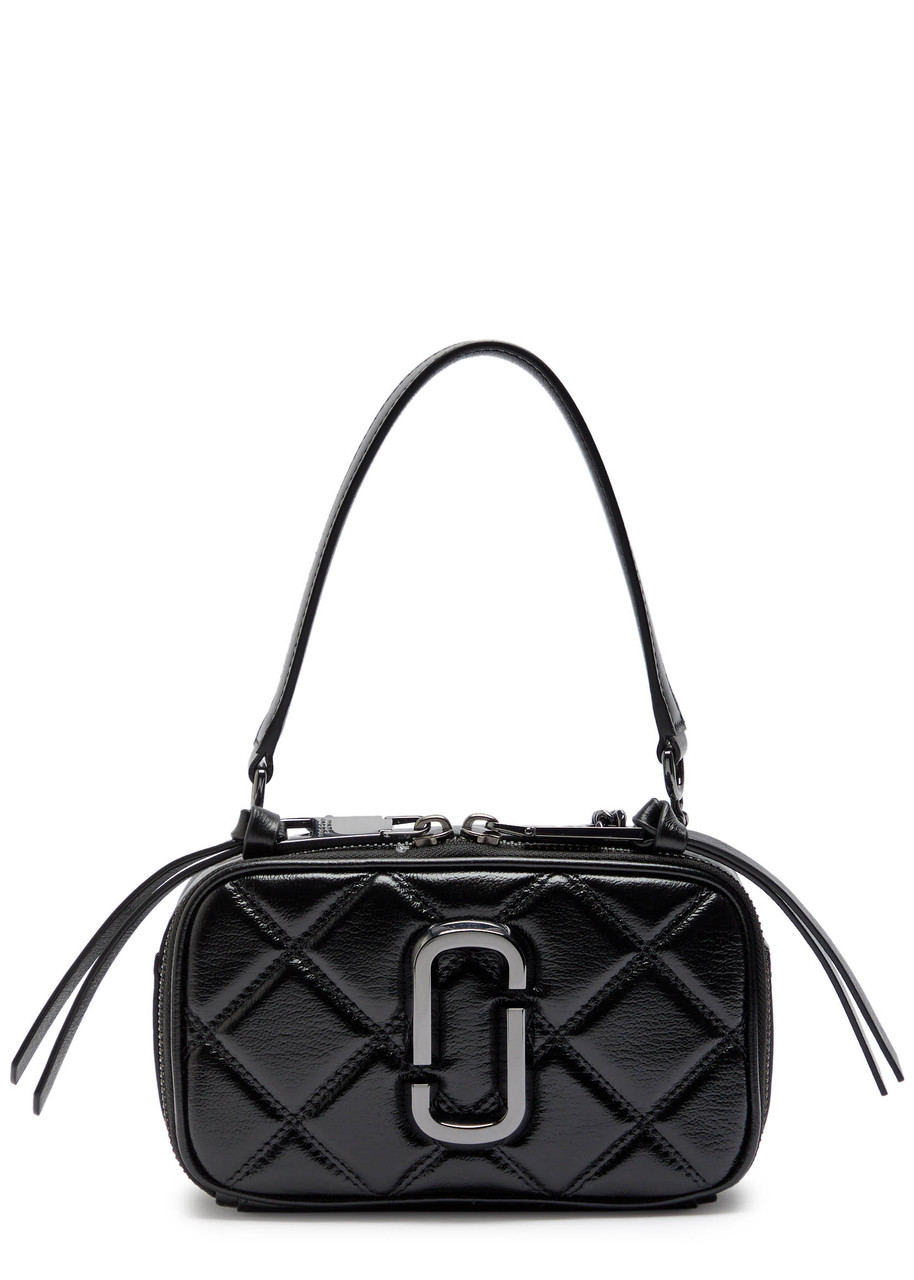 Marc Jacobs The Snapshot Quilted Leather Cross-body Bag In Black