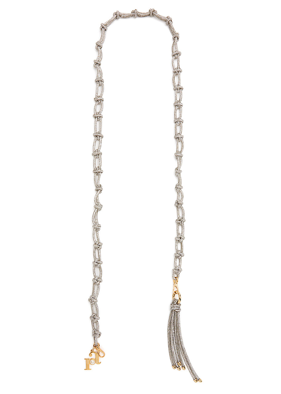 Rosantica Capri Crystal-embellished Strap In Transparent