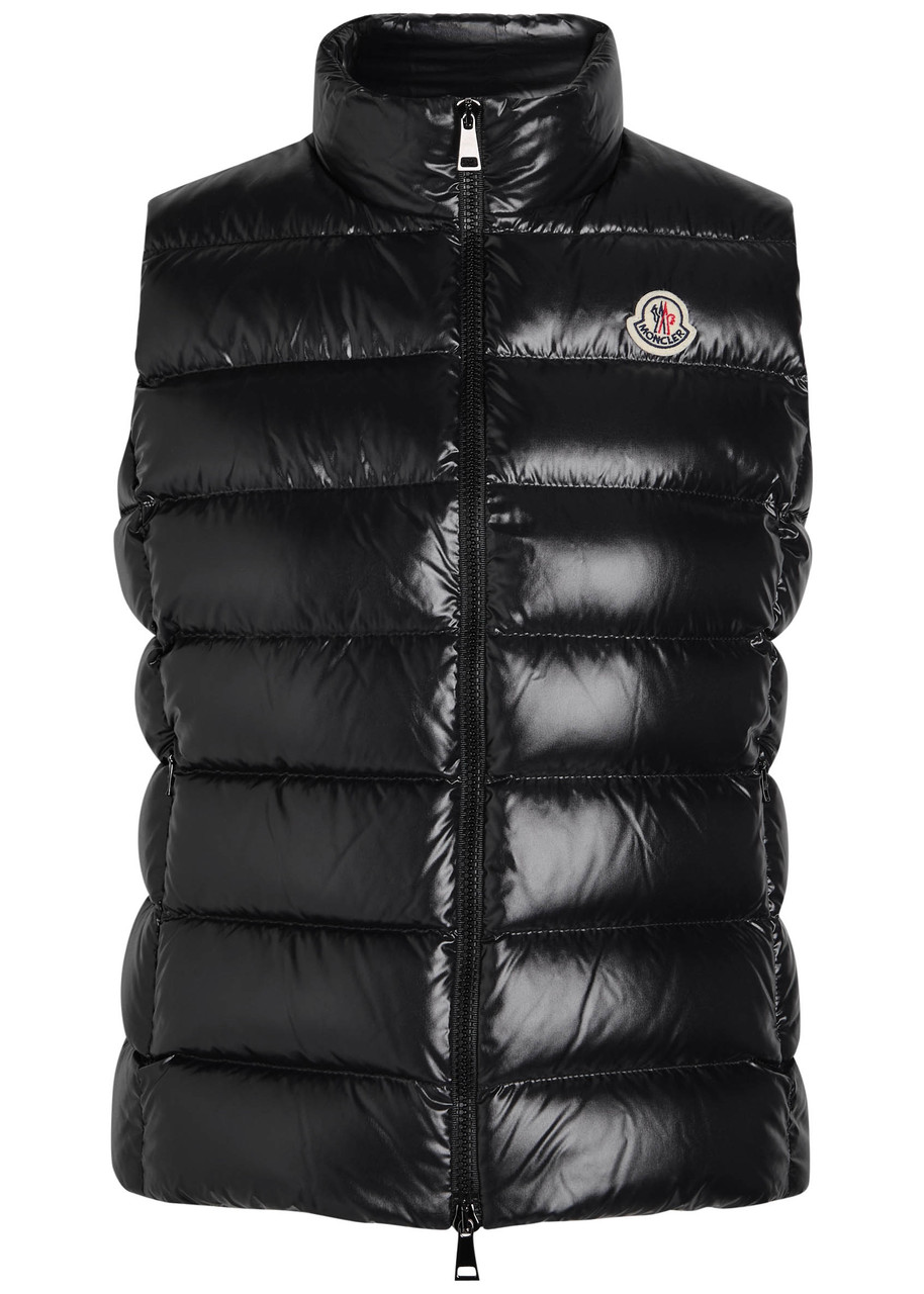 Moncler Ghany Quilted Shell Gilet - Black - 5 (UK 18 / Xxl)