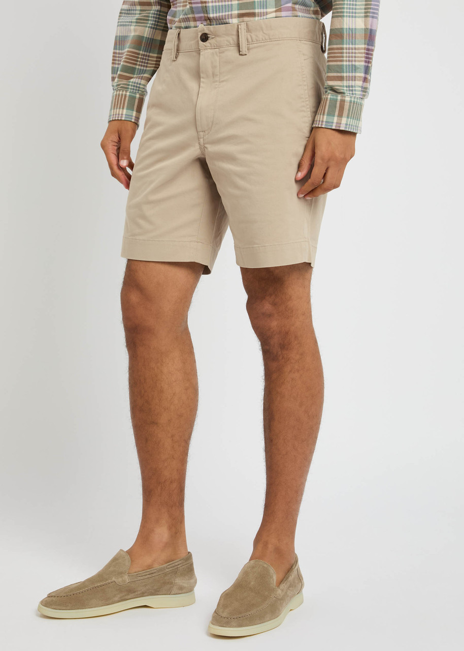 Polo Ralph Lauren Bedford Stretch-cotton Shorts In Neutral