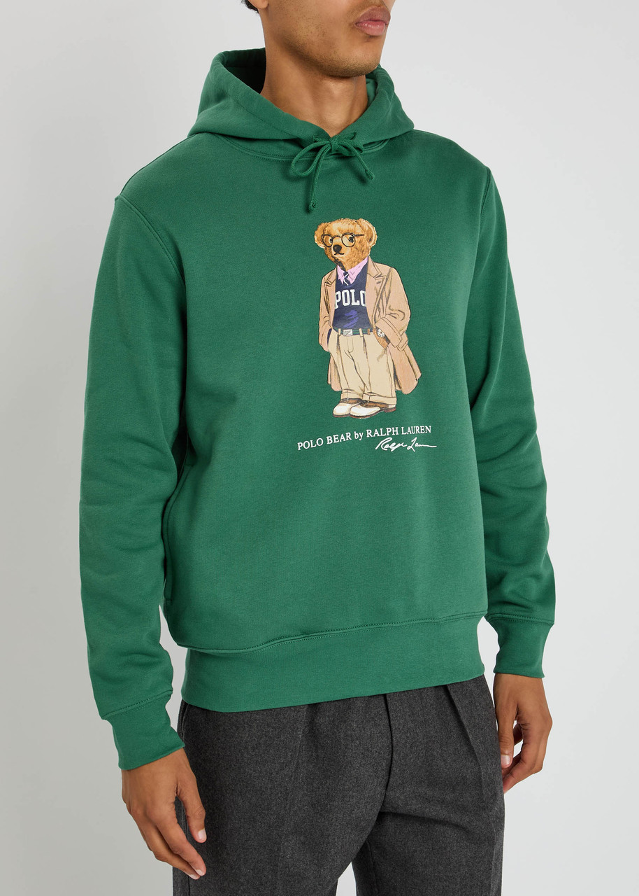 Polo Ralph Lauren Ralph Lauren Polo Bear Fleece Hoodie In Green