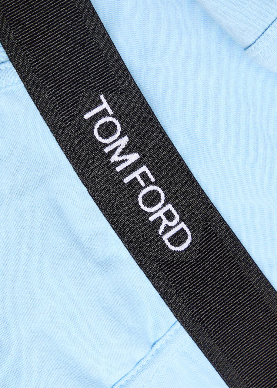 Tom Ford Stretch-cotton Boxer Briefs In Blue