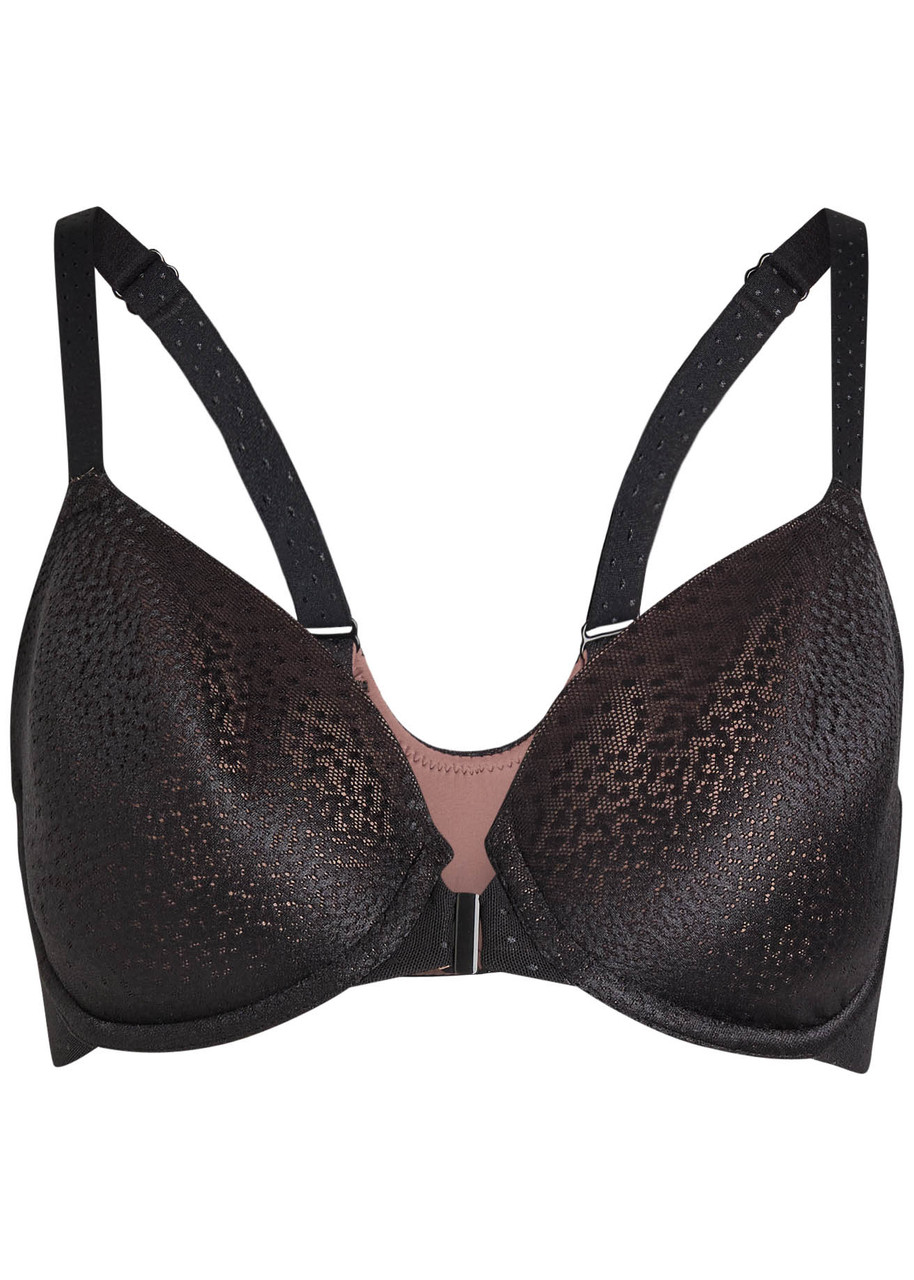 Wacoal Back Appeal Embroidered Underwired bra - Black - 36E