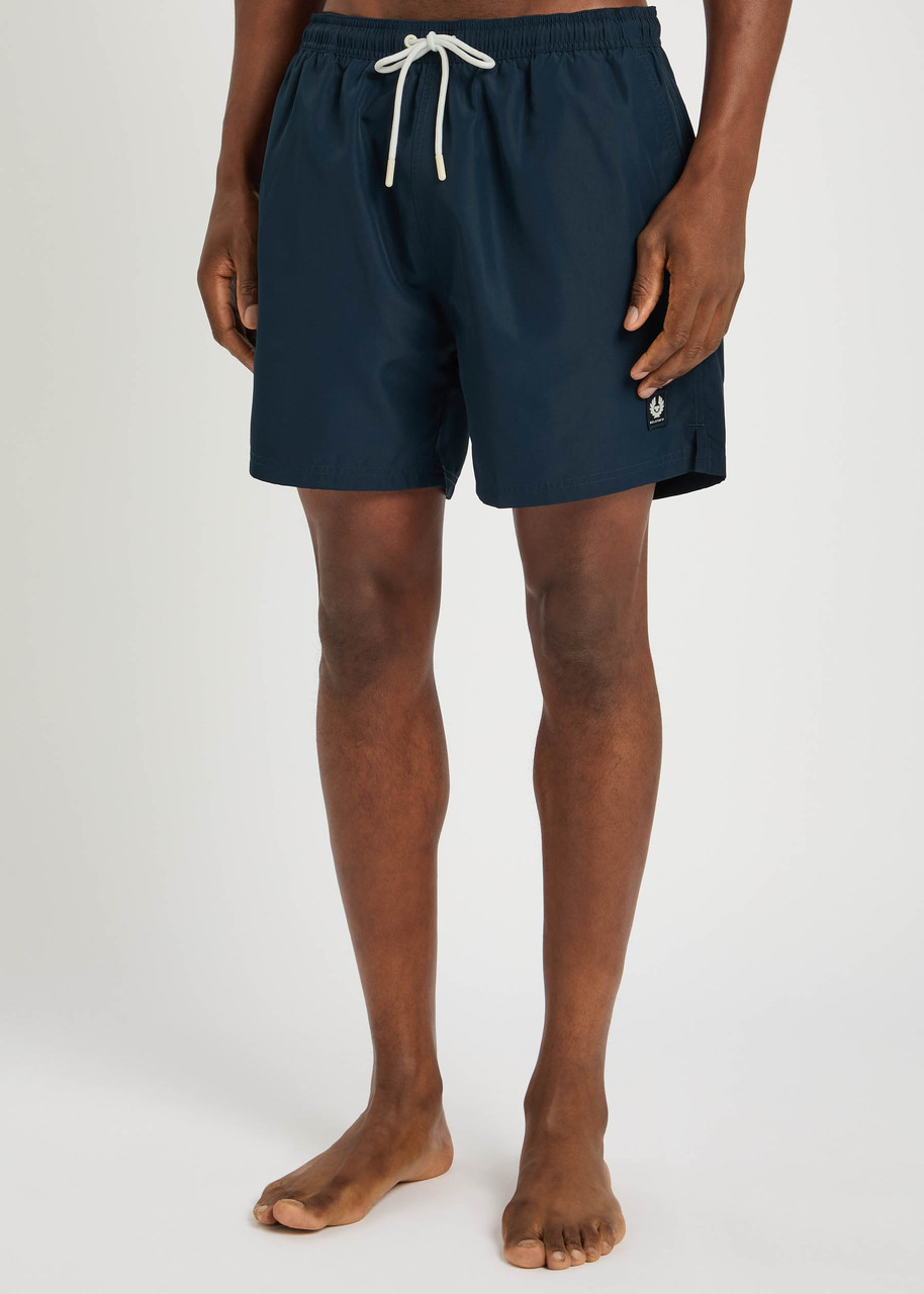 Belstaff Clipper Swim Shorts Navy In Blue
