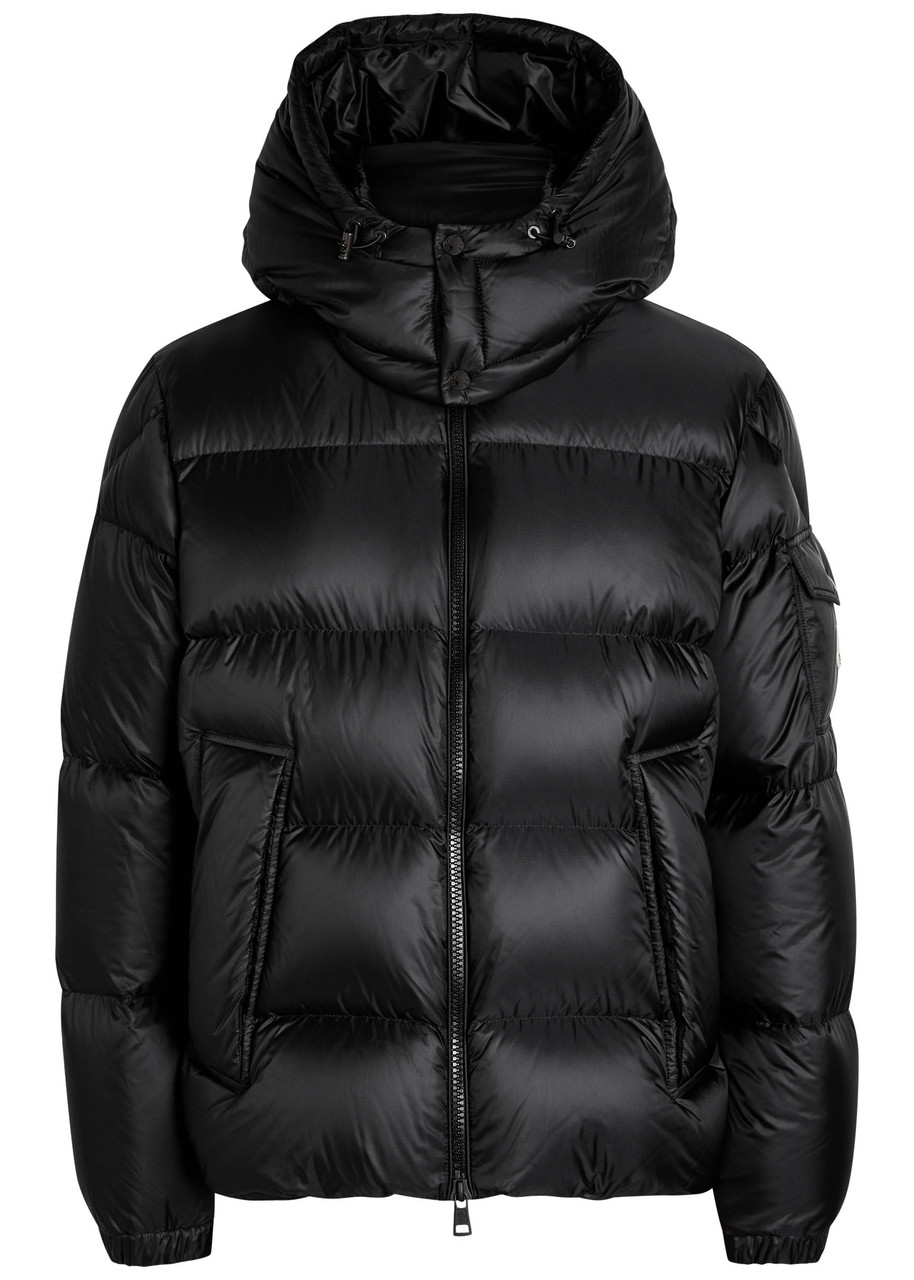 Moncler Mens Black Couyere Nylon-down Jacket In Black