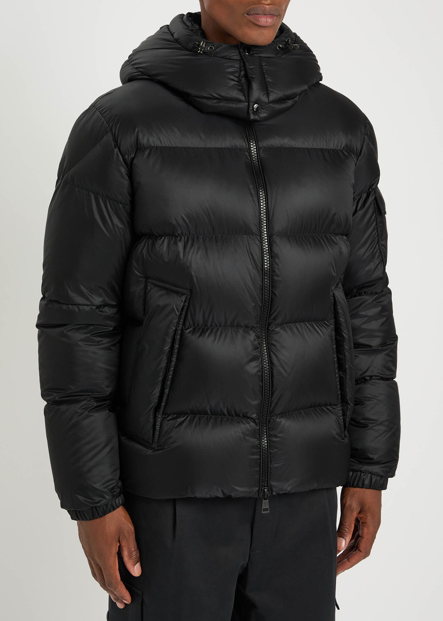 Moncler Mens Black Couyere Nylon-down Jacket In Black