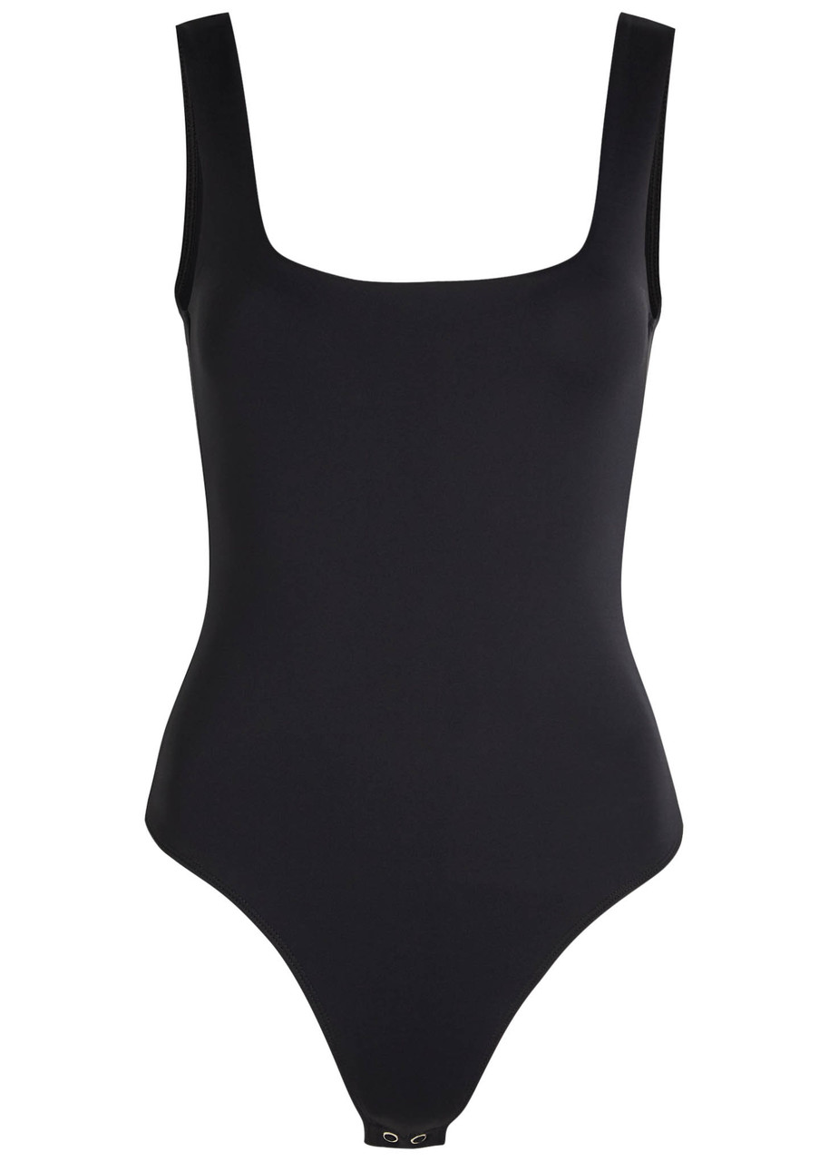 Good American Scuba Modern Tank Stretch-jersey Bodysuit In Black