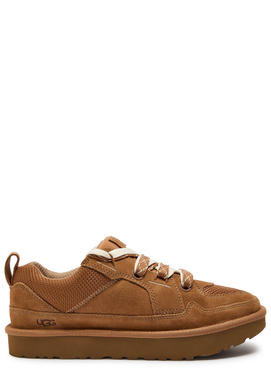 Ugg Biscuit Suede And Mesh Lowmel Sneakers In Brown