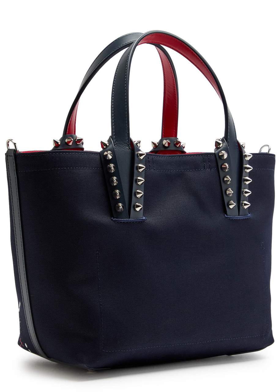Christian Louboutin Cabata Mini Canvas Tote In Blue