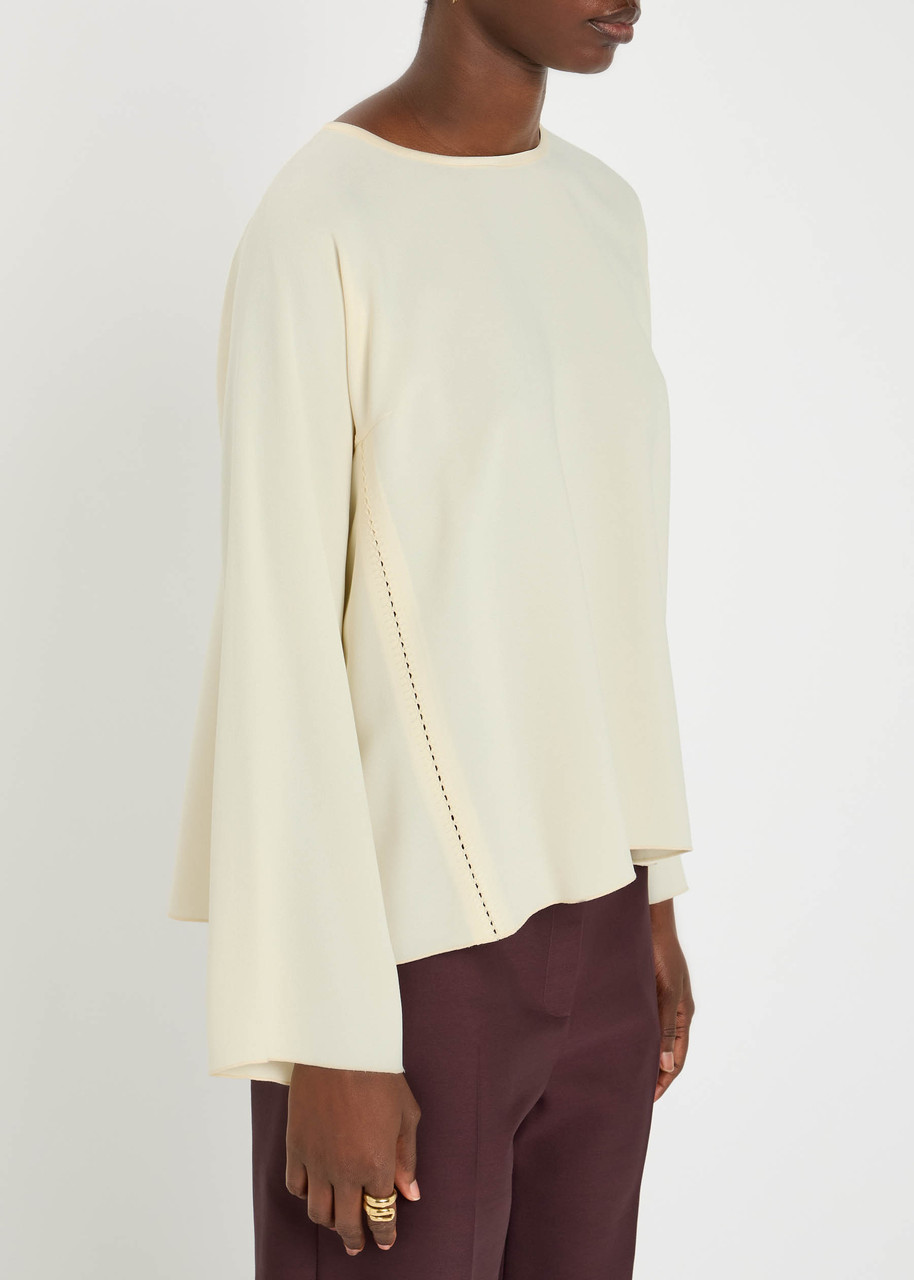 Forte Forte Forte_forte Stitch-effect Crepe Top In Neutral