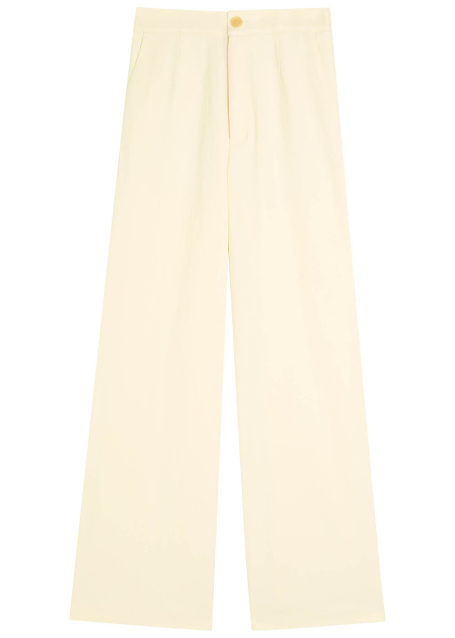 Forte_forte Cotton-blend Trousers - Cream - 0 (UK 6 / XS)