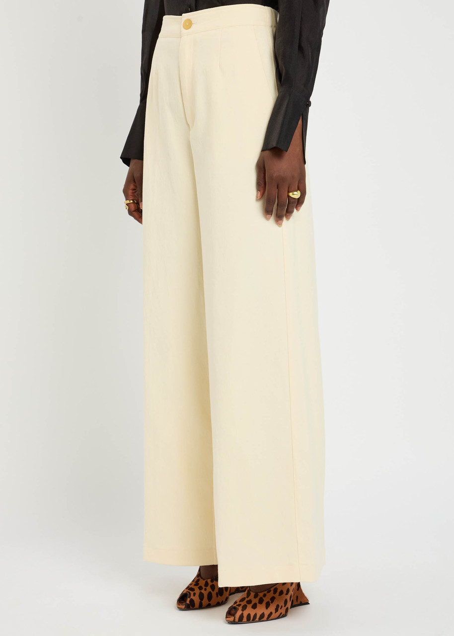 Forte Forte Forte_forte Cotton-blend Trousers In Neutral