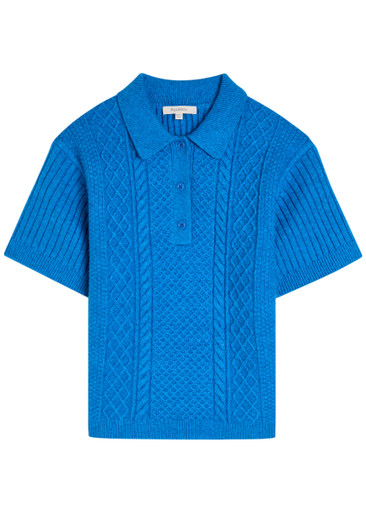 JW ANDERSON Cable-knit polo shirt | Harvey Nichols