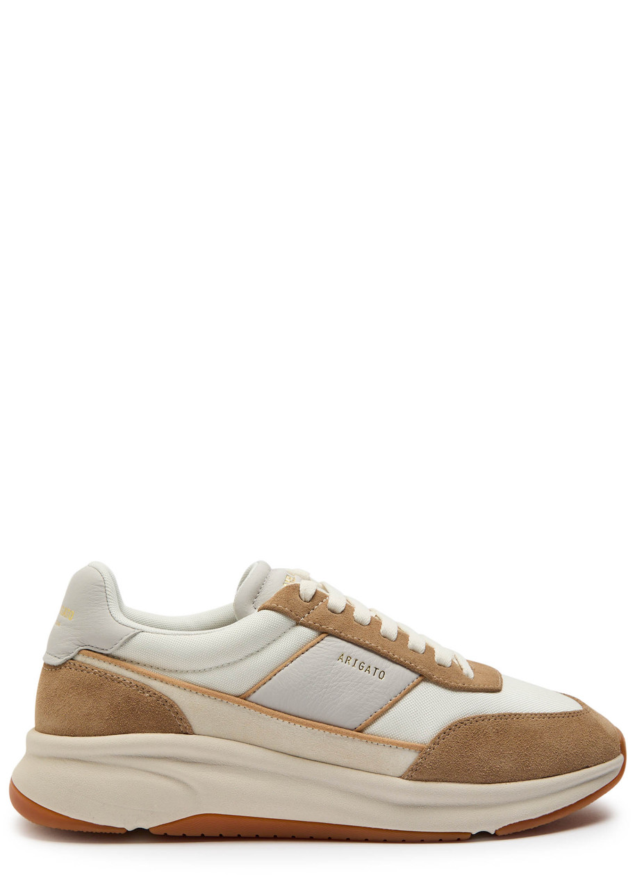 Axel Arigato Genesis Neo Panelled Mesh-knit Sneakers In Neutral