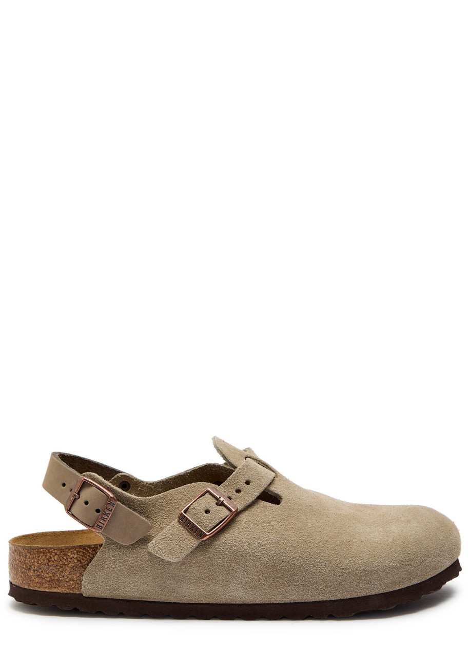 Birkenstock Tokio II Suede Clogs - Taupe - 42 (IT42 / UK8)