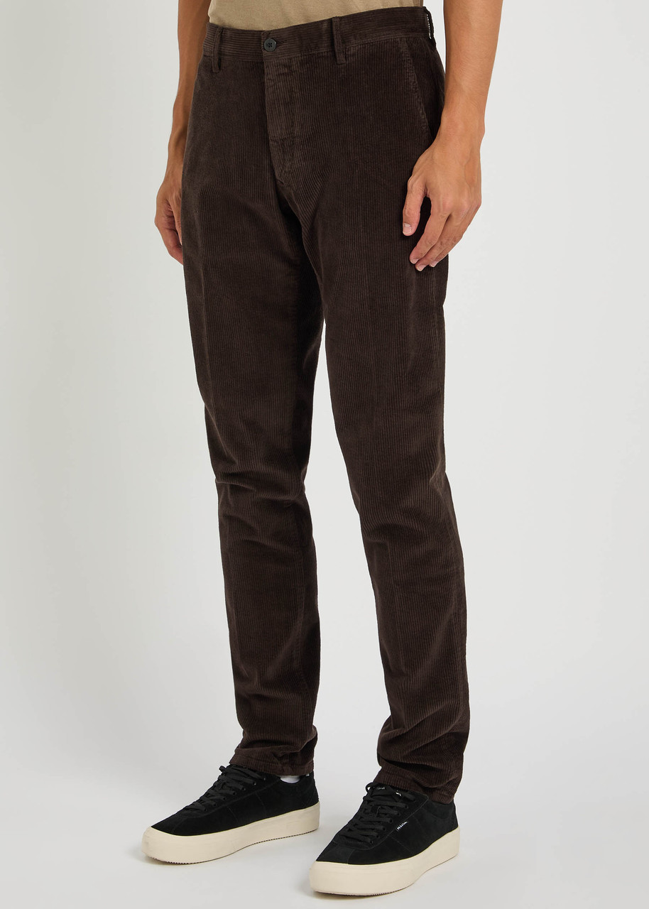 Slowear Incotex Slim-leg Corduroy Trousers In Brown
