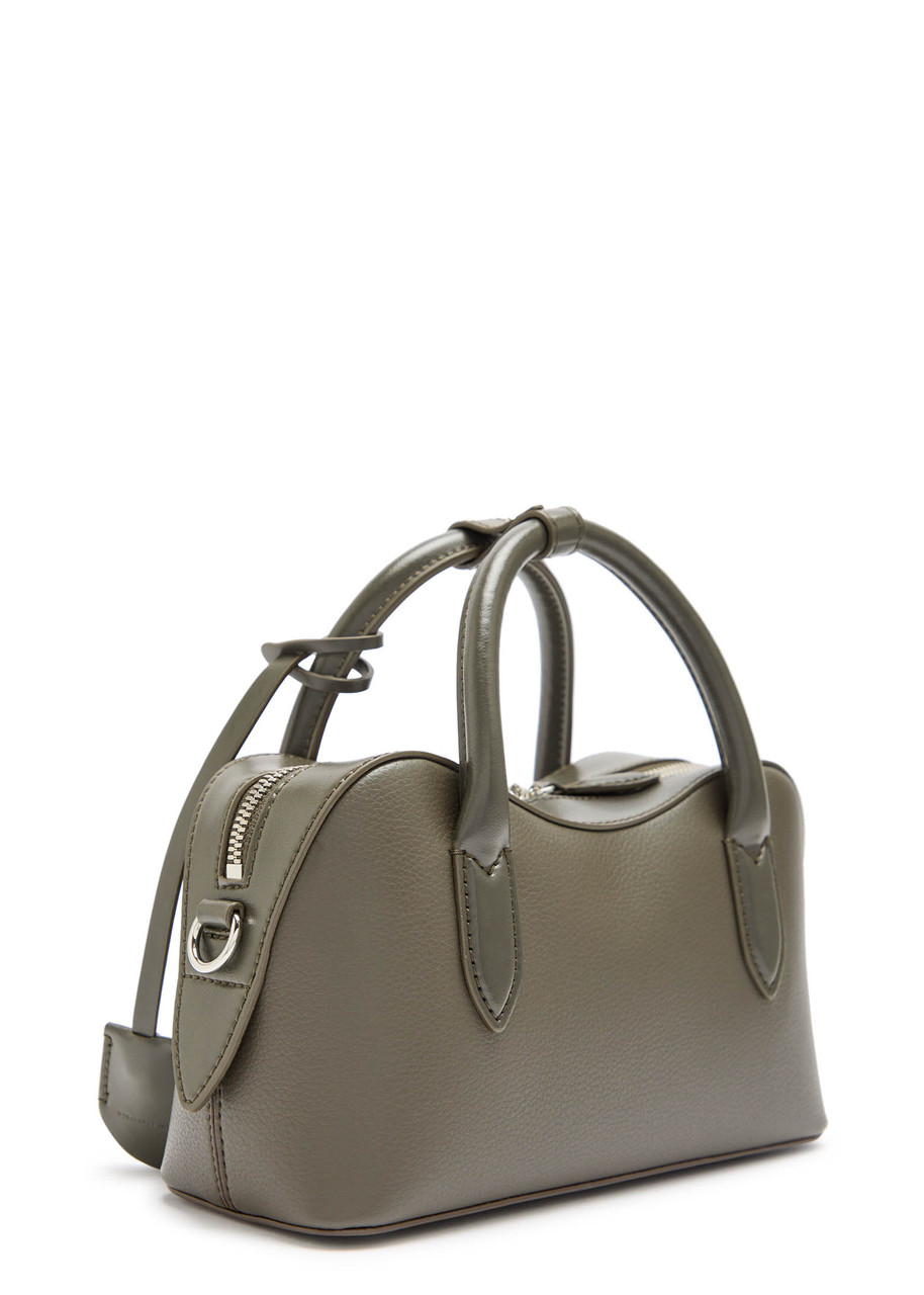 Stella Mccartney Stella Ryder Small Faux Leather Top Handle Bag In Brown