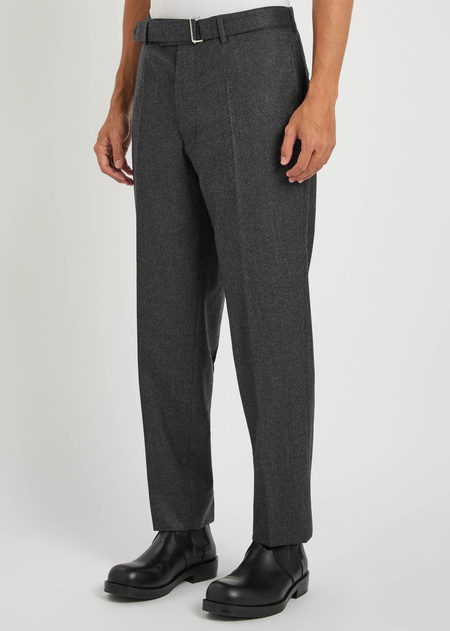 Officine Generale Officine Générale Hoche Wool Trousers In Gray