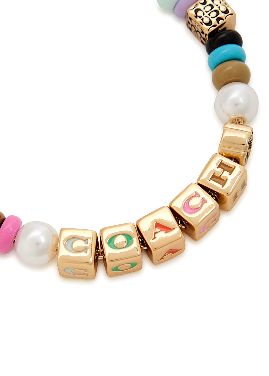  Coach Logo Charm Bracelet - Multicoloured - One Size 