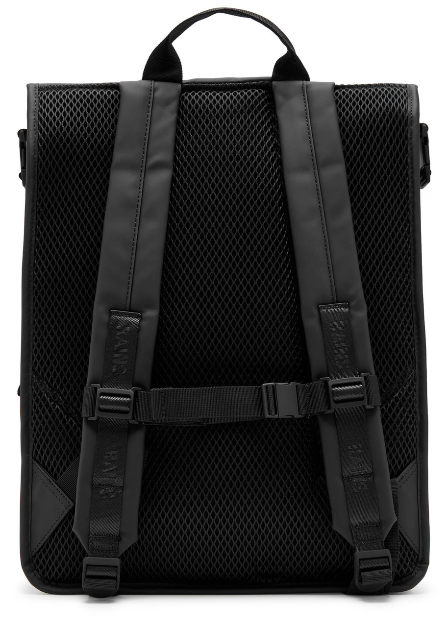 Rains Trail Rolltop Backpack In Black