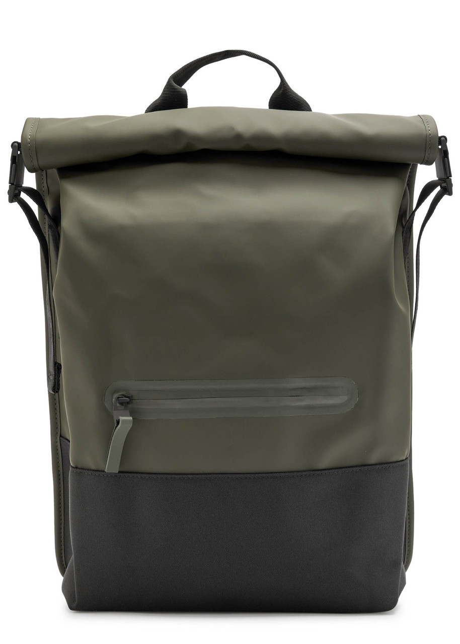 Rains Trail Rolltop Backpack In Green
