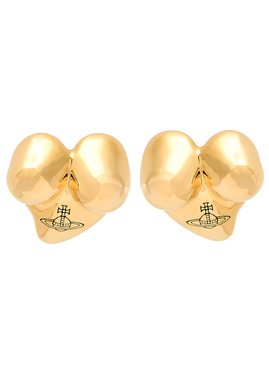 Vivienne Westwood Mimosa Sculpted Stud Earrings - Gold - One Size