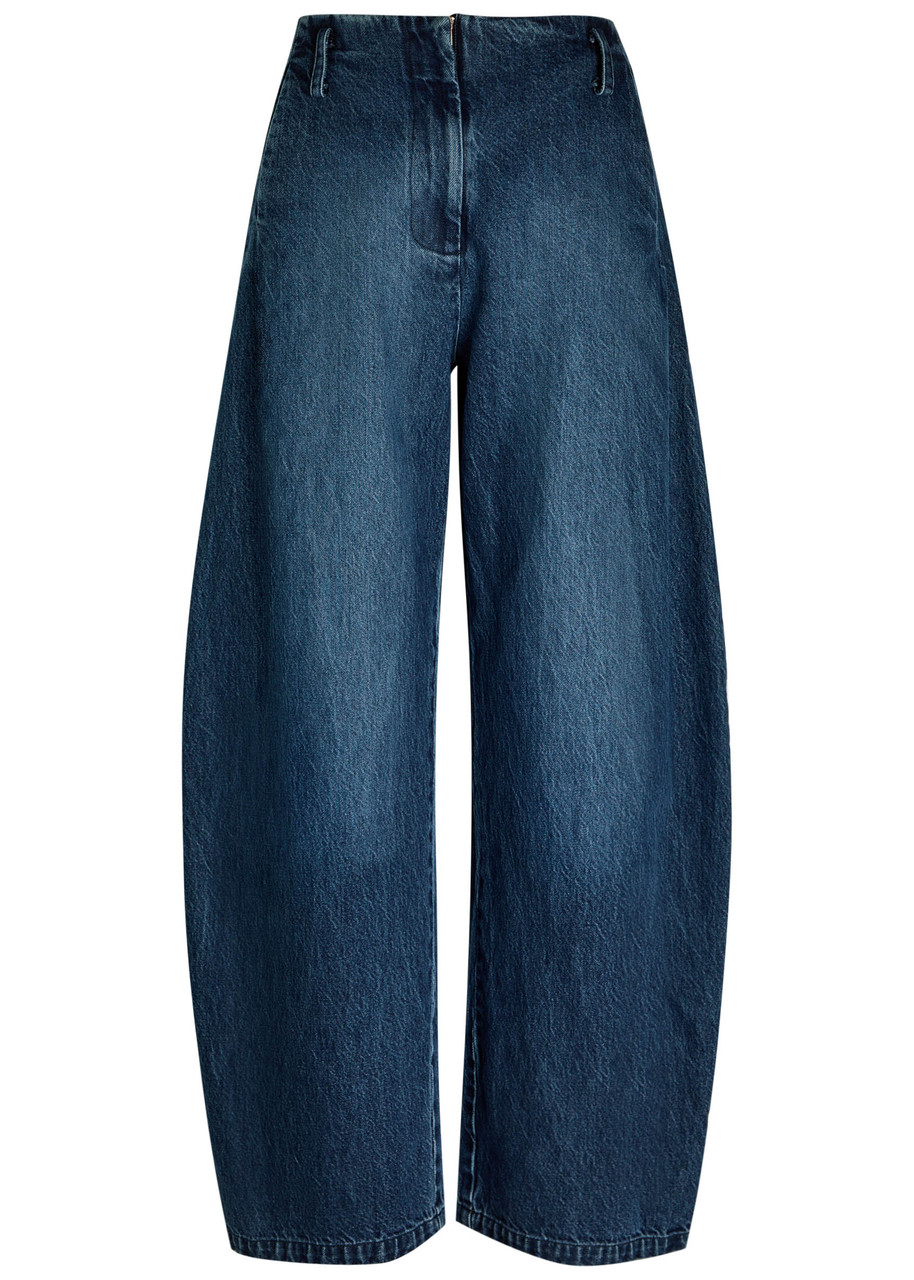 Esse Studios Meki Cocoon Barrel-leg Jeans In Blue