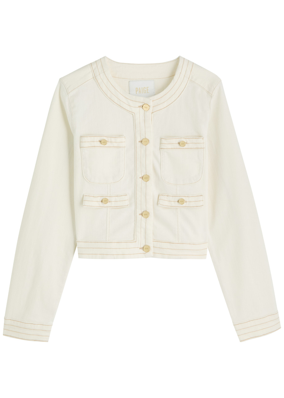 Paige Kiya Denim Jacket In White