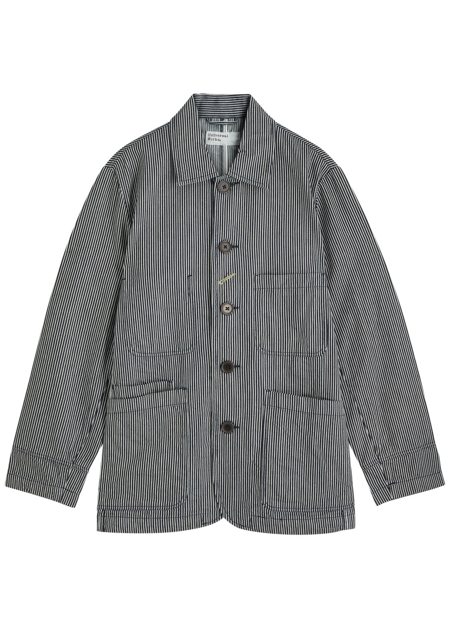 Universal Works Hickory Striped Cotton Overshirt