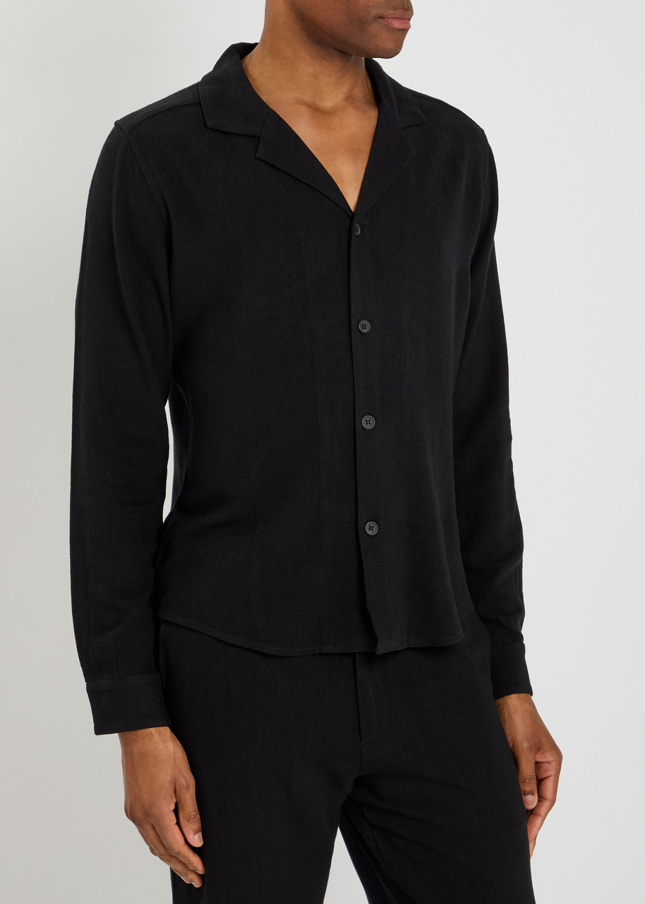 Raith Cami Rayon-blend Shirt In Black