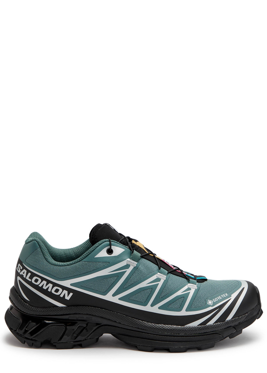 Salomon Xt-6 Gtx Panelled Mesh Sneakers In Black
