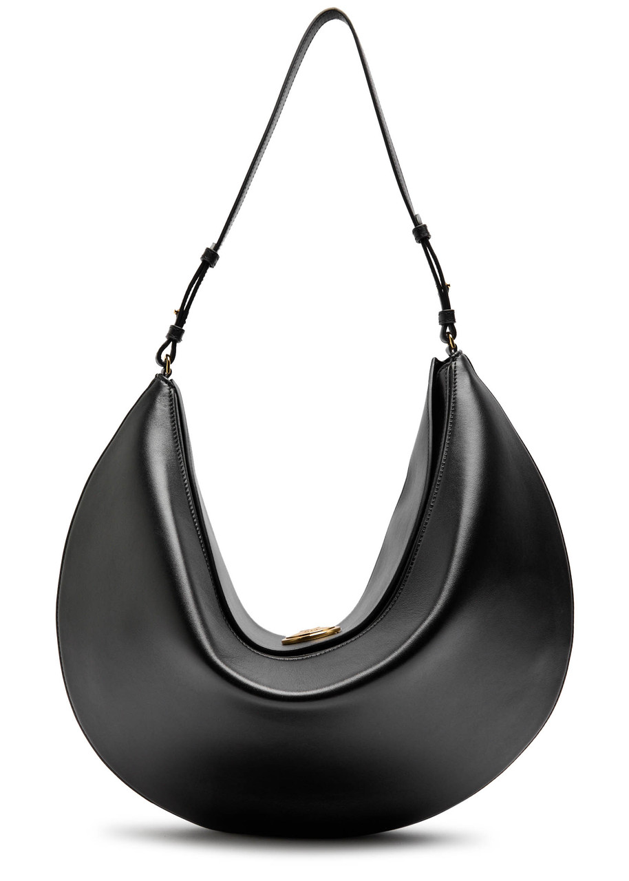 Jacquemus Le Petit Calisso Rond Embellished Leather Clutch In Black
