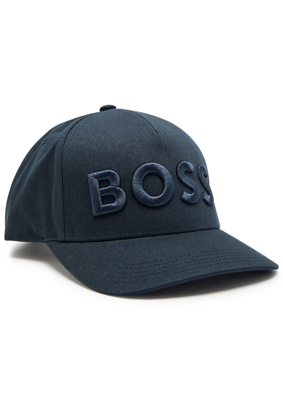 Boss Logo-embroidered Twill cap - Navy - One Size