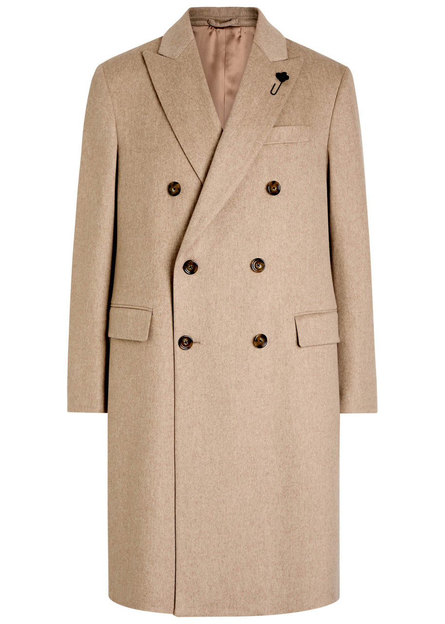 Lardini Double-breasted Wool Coat - Beige - 52 (UK42 / XL)