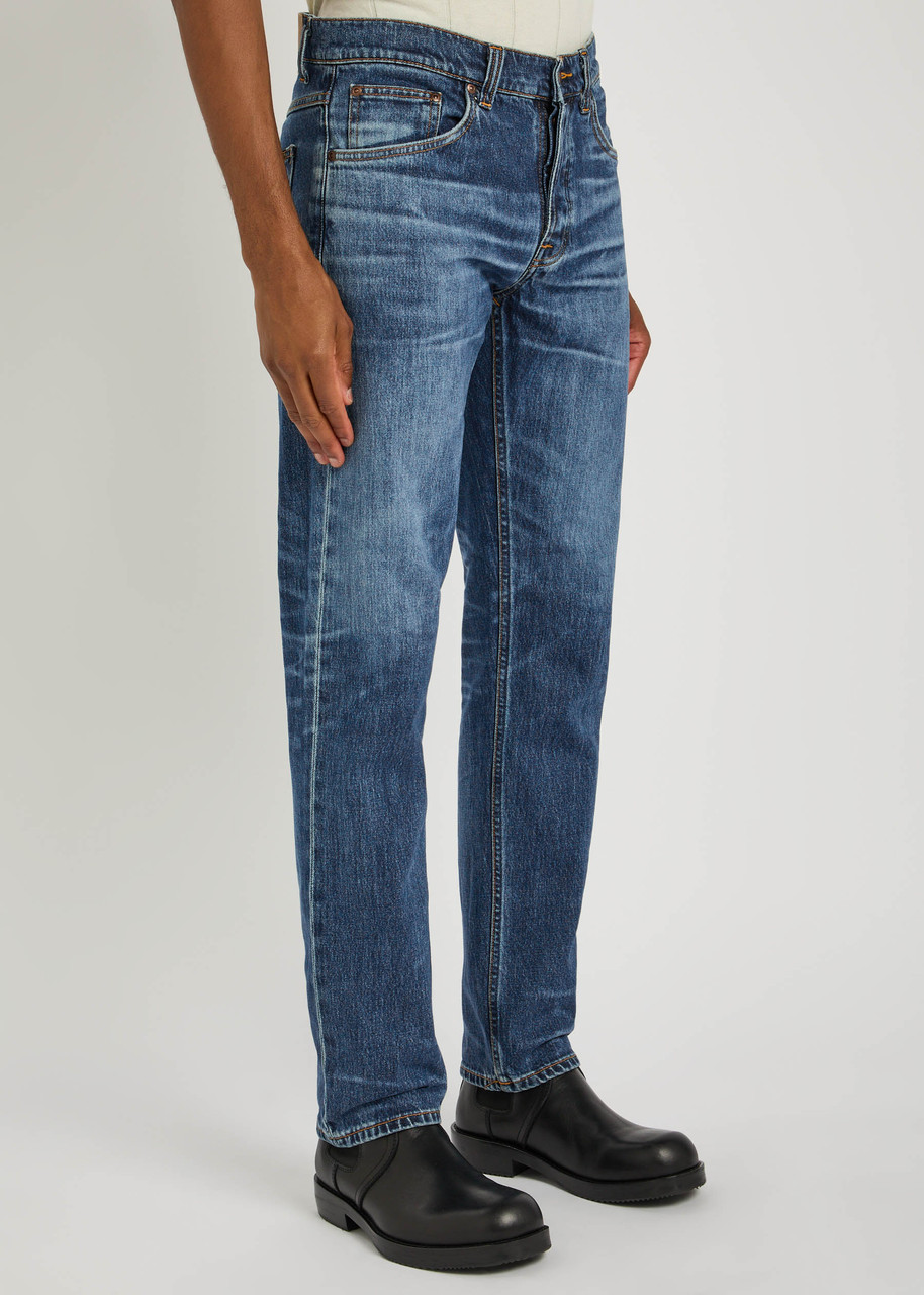 Nudie Jeans Solid Ollie Slim Straight-leg Jeans In Multi