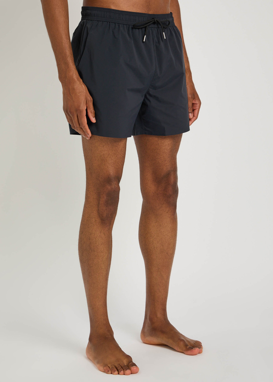 Hugo Boss Boss X David Beckham Stretch-shell Swim Shorts In Blue