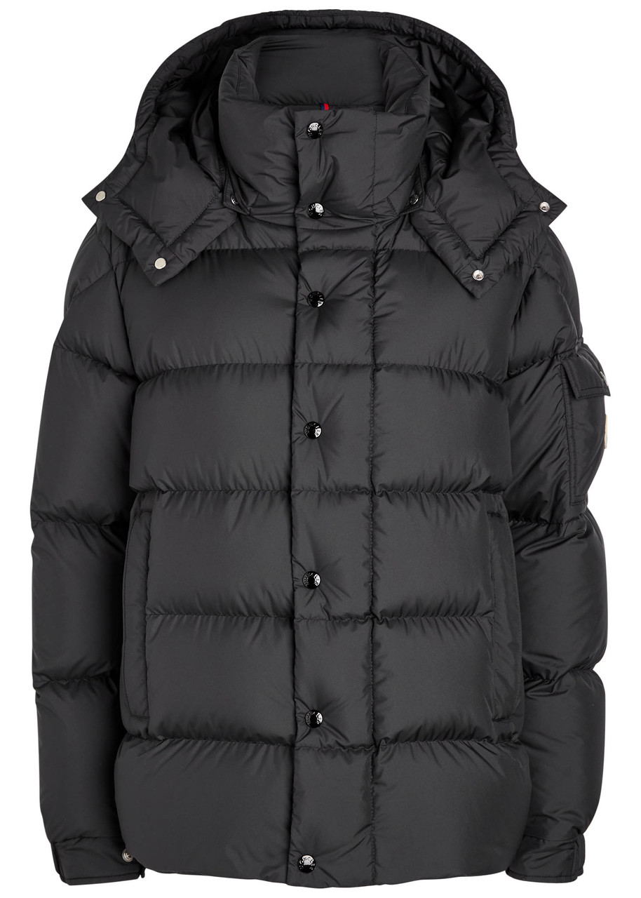 Moncler Maya 70 Hooded Quilted Shell Jacket - Black - 4 (UK 16 / XL)